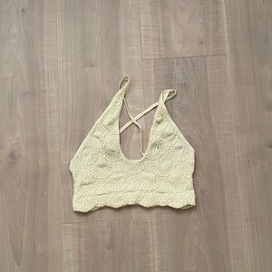 free people hippie halter bralette top